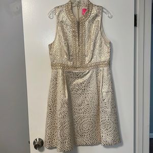 EUC Lilly Pulitzer Gold Dress